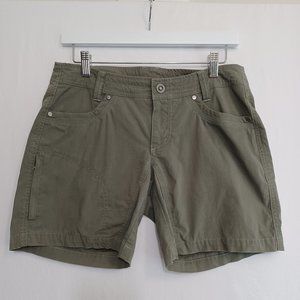 Kuhl Shorts Green Outdoor Activewear Shorts Hiking Womens 6